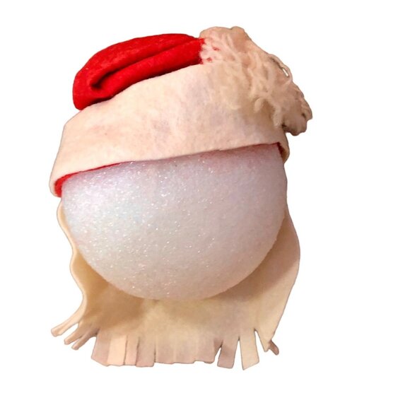 Two Vintage Handmade Craft Pieces Santa Head and Clothing Used - Picture 7 of 12